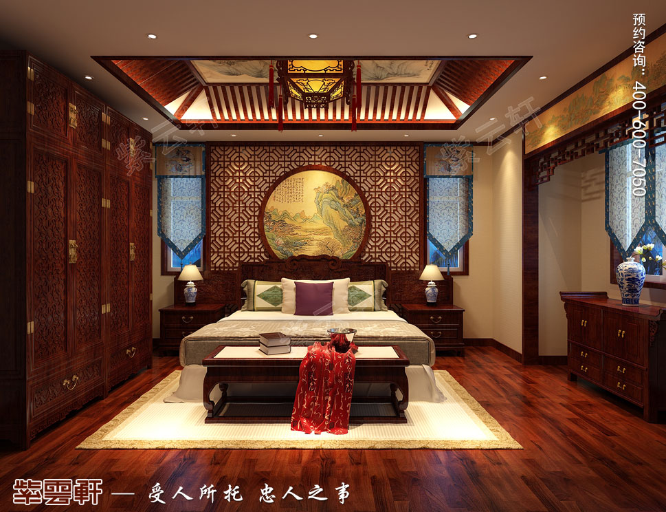 復(fù)古中式別墅<a href=http://disposabletattoopen.com/laorenfang/ target=_blank class=infotextkey>老人房裝修效果圖</a>