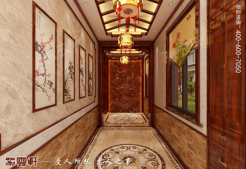 別墅門廳簡約<a href=http://disposabletattoopen.com/gudianzhongshi/ target=_blank class=infotextkey>古典中式風(fēng)格</a>裝修圖