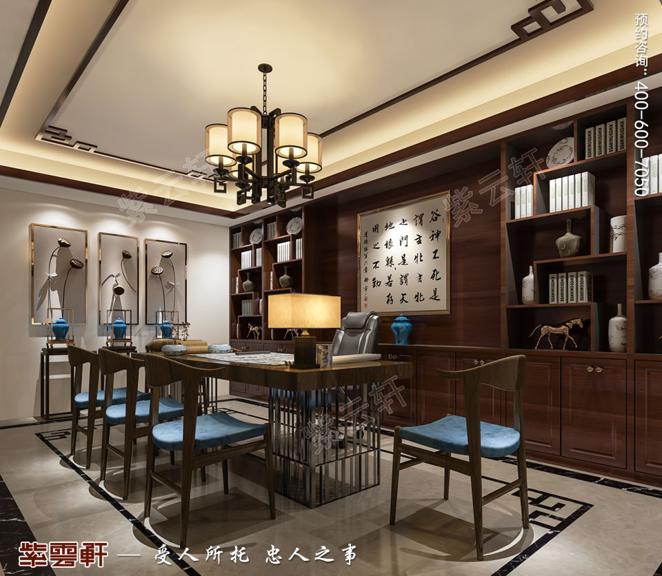 現(xiàn)代中式書(shū)房圖片.jpg