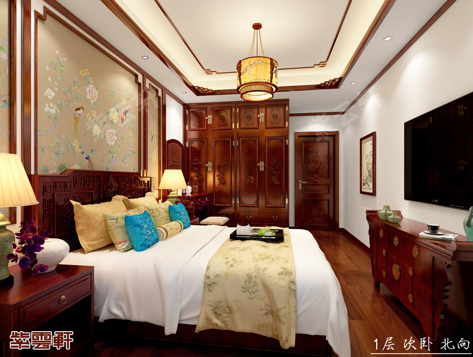 <a href=http://disposabletattoopen.com/ target=_blank class=infotextkey>中式風(fēng)格</a>臥室裝修