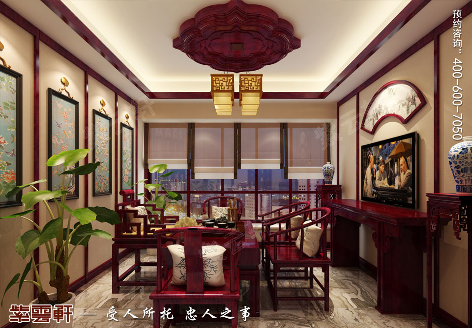 古典中式風(fēng)格<a href=http://disposabletattoopen.com/chashizhs/ target=_blank class=infotextkey>茶室裝修效果圖</a>